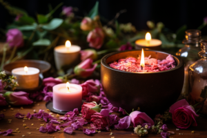 Wiccan love binding spells with candles to enhance passion and commitment in a partnership