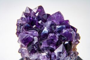 The picture shows amethyst - another stone used in magical practices.