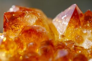 In the photo we see citrine-a stone commonly used in magic.